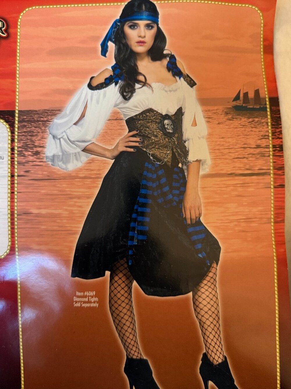 Captivating Rubie's "Rum Runner" Buccaneer Pirate Costume Set with ++ Accessory